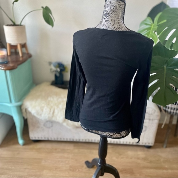 NWT Old Navy Juniors Graphic Tee Long Sleeve Activewear Top - Picture 3 of 6